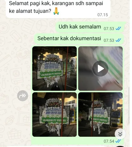 Pengiriman Papan Bunga Selamat Kampung Rawa