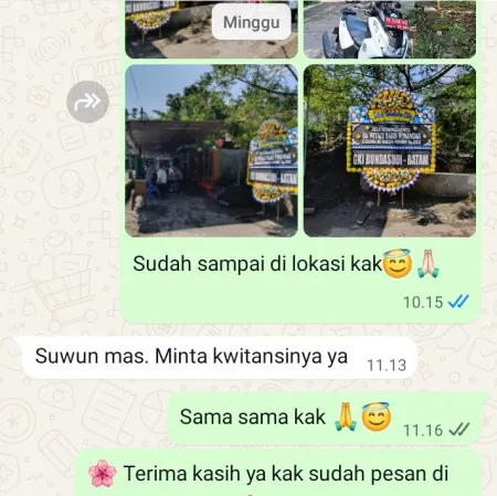 Pengiriman Papan Bunga Duka Kampung Rawa