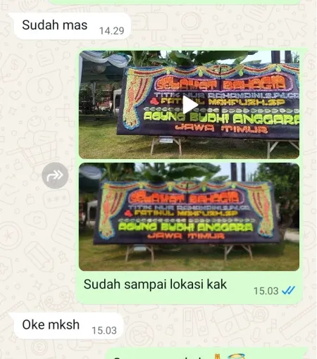 Pengiriman Papan Bunga Kampung Rawa